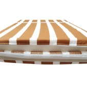 Şezlong Mi̇nderi̇ Medi̇an Pam./Pol. Kumaş Fermuarli-Kahve/Beyaz | Su Geçirmez Şezlong Minderi – 5 cm Sünger thumbnail 4