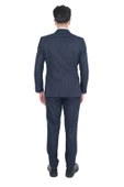 Cengiz İnler Çizgili Desen Kruvaze Erkek Takım Elbise thumbnail 4