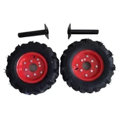 Çapa Makinası Teker Takımı 4.00 X 80 27 mm Sabit Aks - 1