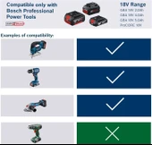 Bosch Professional GBA 18 Volt 2 Ah Li-ion Akü 1600Z00036 - 3