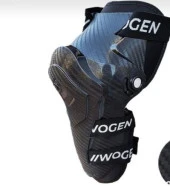 Wogen Mafsallı Karbon Desen Bisiklet Motosiklet Dizlik Darbelere Karşı Dayanıklı Koruma Su Geçirmez Siyah - 4