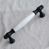 Gerçek Sedef Kulpu Siyah128 Mm Mobilya Çekmece Dolap Mutfak Kulpları Kulbu Kulpları Dolabı Kulpu - 7