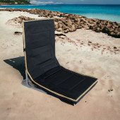 Pratik Şezlong Metal Katlanabilir Plaj Minderi Bahçe Kamp Havuz Deniz Yatağı Minder Koltuk Yatak thumbnail 1