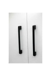 Arel Mat Siyah Tv Ünitesi Vestiyer Yatak Odası Mutfak Dolap Çekmece Kulpu 160 Mm (16 Cm) 3 Adet - 1