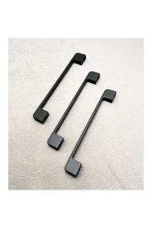 Arel Mat Siyah Tv Ünitesi Vestiyer Yatak Odası Mutfak Dolap Çekmece Kulpu 160 Mm (16 Cm) 3 Adet - 2