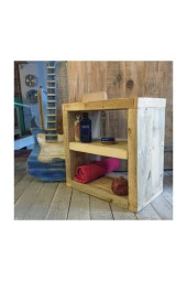 NUR AHŞAP Dekoratif Ahşap Komodin - 1