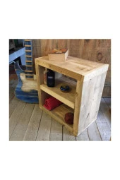 NUR AHŞAP Dekoratif Ahşap Komodin - 2