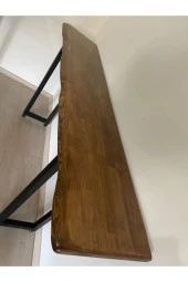 Asya Craft Ahşap Bar Masası 180x40x100 cm - 4