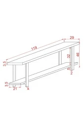 MAYA STORE Ahşap Yemek Masası Ve 2 Adet Bank 4 Kişilik Yemek Masası Masif Ahşap Yemek Masası Takımı - 4