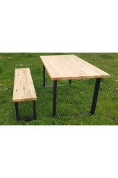 NUR AHŞAP Doğal Ahşap Yemek Masası - 3