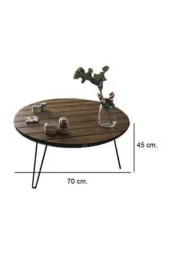 NUR AHŞAP Doğal Ahşap Orta Sehpa thumbnail 3