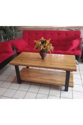 NUR AHŞAP Doğal Ahşap Orta Sehpa - 2