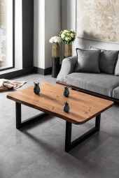 Ahşap Center Kütük Masa Orta Sehpa Lüx Ahşap Masa thumbnail 1