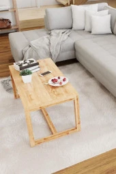 Stork Boston Ahşap Orta Sehpa – Masif Çam - 1