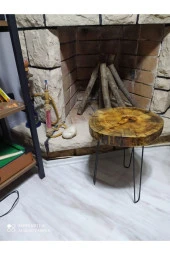 murbeyconsept Doğal Ahşap Kütük Sehpa - 1