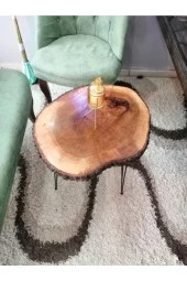 Red Pine Kütük Sehpa - 1