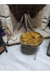 murbeyconsept Doğal Ahşap Kütük Sehpa - 2