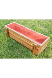 NUR AHŞAP Dekoratif Ahşap Saksı thumbnail 2