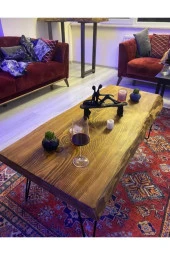 NUR AHŞAP Ahşap Büyük Orta Sehpa - 1