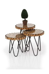 NUR AHŞAP Dilimli Zigon Sehpa thumbnail 1