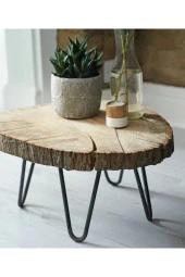 EVY Doğal Kütük Zigon Sehpa - 3