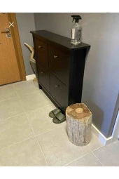 Özçelik Lambiri Ahşap Kütük Yan Sehpa 30 Cm Genişlik thumbnail 5