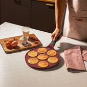 Nehir Bordo Alüminyum Döküm Krep Tavası - 27 Cm - 1