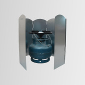 Nurgaz Ng 199-O Metal Rüzgarlık Rüzgar Aparatı Paravanı Orta - Çantalı - 1