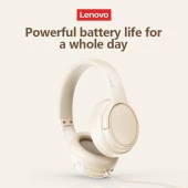 Lenovo Thinkplus Th20 Kablosuz Bluetooth Kulaküstü Kulaklık Beyaz thumbnail 6