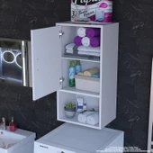 Modilayn ŞİLE 45 x 85 x 32,5 cm Makine Üstü Asma ve Çok Amaçlı Banyo Dolabı thumbnail 1