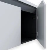 Teta Home Napoli 65 Cm Mdf Banyo Dolabı Seti Antrasit-Beyaz - 3