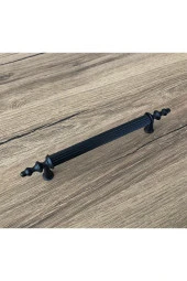 Zend Mat Siyah Mobilya Dolap Mutfak Çekmece Kulpu 224 Mm 2 Adet thumbnail 1