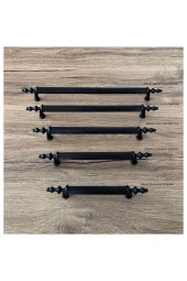 Zend Mat Siyah Mobilya Dolap Mutfak Çekmece Kulpu 224 Mm 2 Adet thumbnail 3