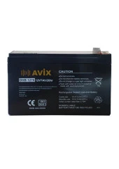 AVİX 12v 7ah- Bakımsız Kuru Akü 2023 Üretim 12 Volt 7 Amper Akü - 1