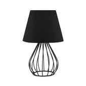 North Home Siyah Metal Kafes Gövdeli Konik Kumaş Başlıklı Abajur - 8