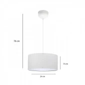 Dekoratif Mini Tekli Sarkıt Avize Kabartma Desen PVC - 3