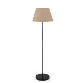 Pu Metal Ayaklı Lambader Kahve Konik Kumaş - 1