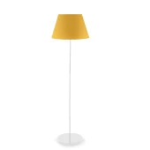 Pu Metal Ayaklı Lambader Sarı Konik Kumaş Başlık - 2