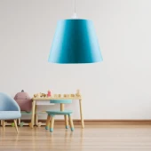 Sofia Konik Tavan Sarkıt Mavi Kumaş Çocuk Odası Hol Antre Mutfak Avize - 2