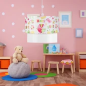Pasta Şeklinde Avize Çocuk Odası Bebek Odası PVC Baskılı Sarkıt - 1