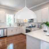 Endüstriyel Beyaz Mika Beyaz Metal Kafesli Sarkıt Depo Antre Mutfak Hol Avize - 1