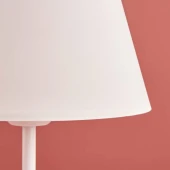 ArtGift Beyaz Gövdeli Üçlü Avize Seti Krem Kumaş - 4