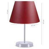 Kuzey Krom Gövdeli Abajur Bordo UPV - 2