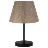 Art Siyah Metal Ayaklı Tekli Abajur Kum Beji - 1