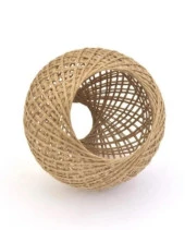 Örme Jüt İp Abajur Başlığı Handmade - 1