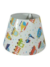 Abajur Başlığı Hazır Şapka Çocuk Odası Araçlar PCV - 1
