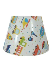 Abajur Başlığı Hazır Şapka Çocuk Odası Araçlar PCV - 2