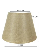 Abajur Başlığı Hazır Şapka Pudra Renk Kumaş - 3