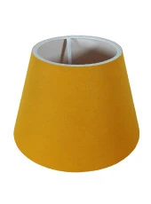 Abajur Başlığı Hazır Şapka Sarı Kumaş - 1