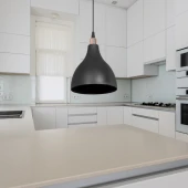 Solid Mika Tekli Tavan Sarkıt Avize Siyah Renk Mutfak Hol Cafe İşletme - 3